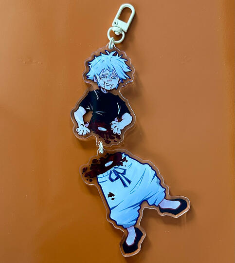 two-piece acrylic keychain